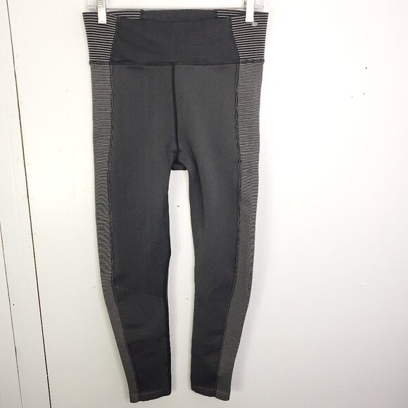Aerie Pants Womens Offline Leggings Thick Stretchy 7/8 Length Gray Colorblock - Picture 1 of 10